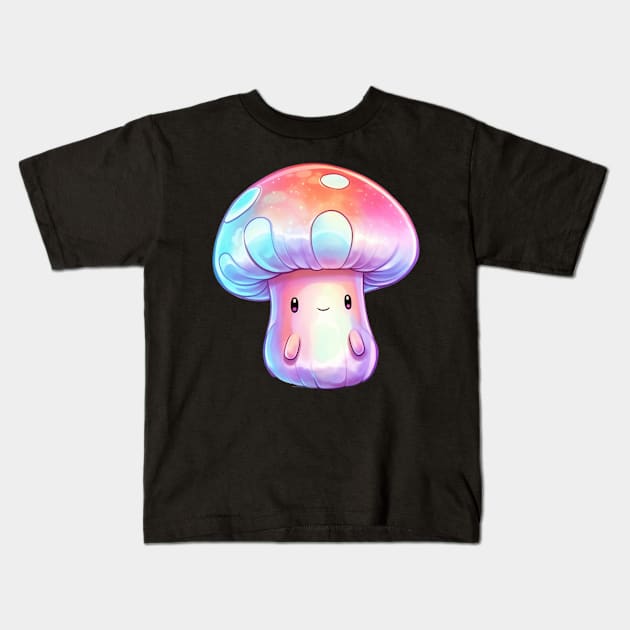 Cute Psychedelic Mushroom Kids T-Shirt by HMMR-design